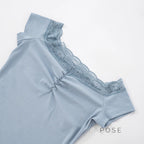 Augusta Lace Bardot Crop Top