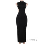 Aviva Backless Lace-Up Dress