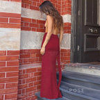 Ayana Lace Halter Maxi Dress
