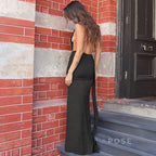 Ayana Lace Halter Maxi Dress