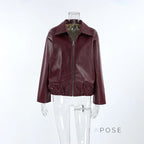 Ayven Oversized Faux Leather Jacket