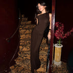 Azalia Twisted Draped Dress