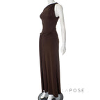 Azalia Twisted Draped Dress