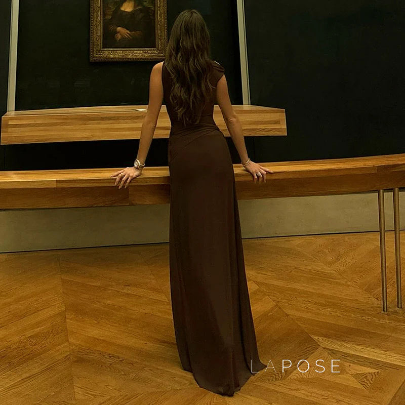 Azalia Twisted Draped Dress