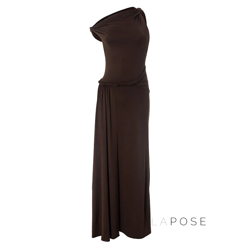 Azalia Twisted Draped Dress
