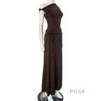 Azalia Twisted Draped Dress