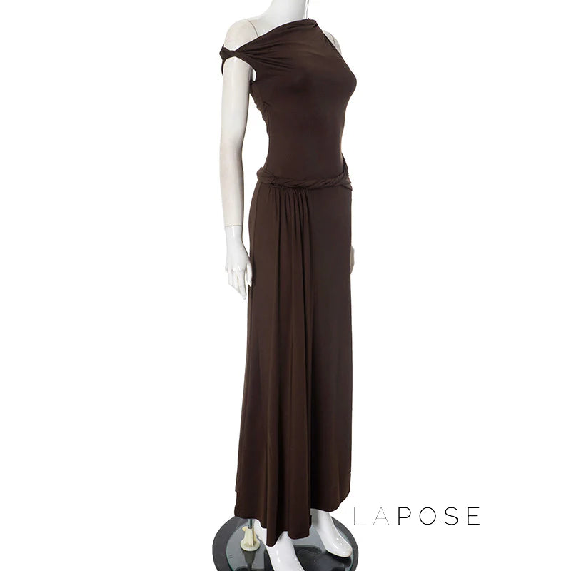 Azalia Twisted Draped Dress