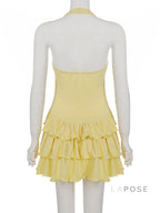 Aziya Halter Pleated Mini Dress