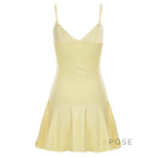 Blakelee Pleated Strappy Mini Dress