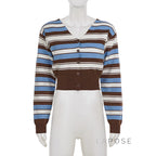 Blakelynn Striped Button Cardigan