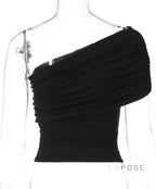 Bowen One Shoulder Crop Top