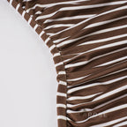 Bracha Striped Ruched One-Shoulder Dress