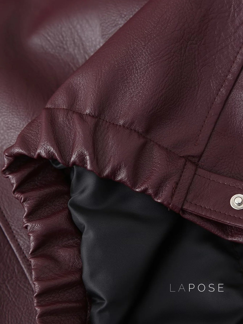 Brenna Lapel Faux Leather Jacket