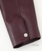 Brenna Lapel Faux Leather Jacket