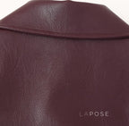 Brenna Lapel Faux Leather Jacket