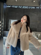 Brisa Plush Faux Fur Coat