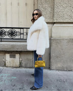 Brisa Plush Faux Fur Coat