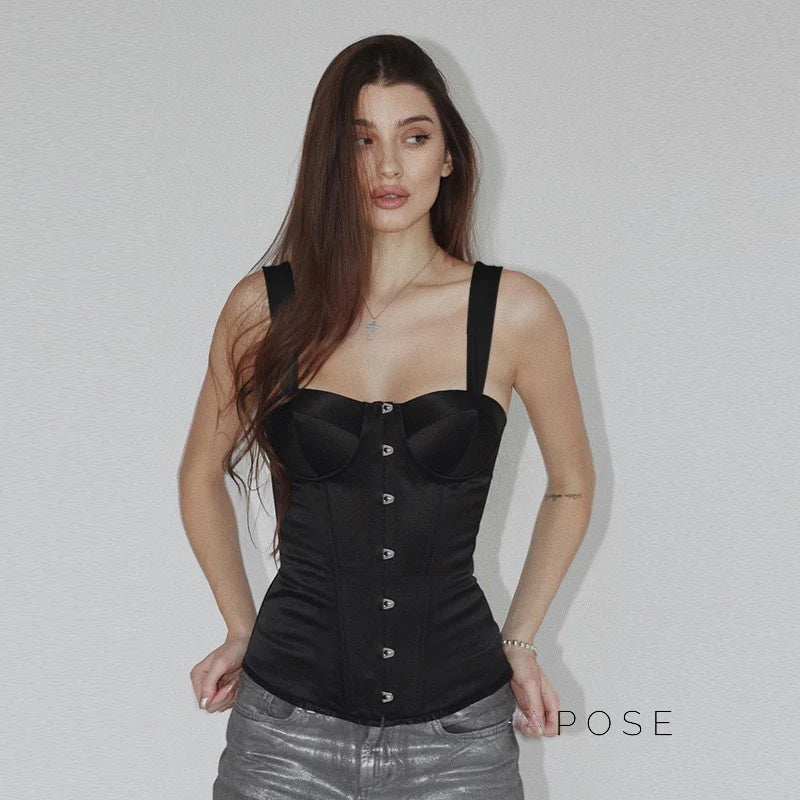Brithany Buckle Corset Top