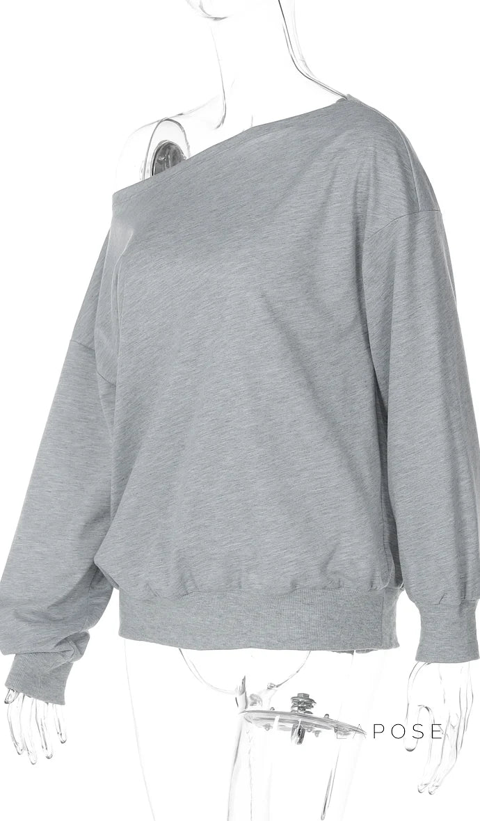 Brookelynn Off Shoulder Sweatshirt