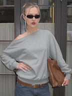 Brookelynn Off Shoulder Sweatshirt