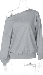 Brookelynn Off Shoulder Sweatshirt