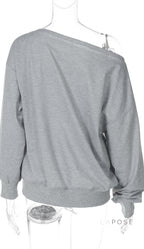 Brookelynn Off Shoulder Sweatshirt