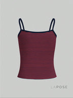 Brystol Striped Camisole Crop Top