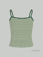 Brystol Striped Camisole Crop Top