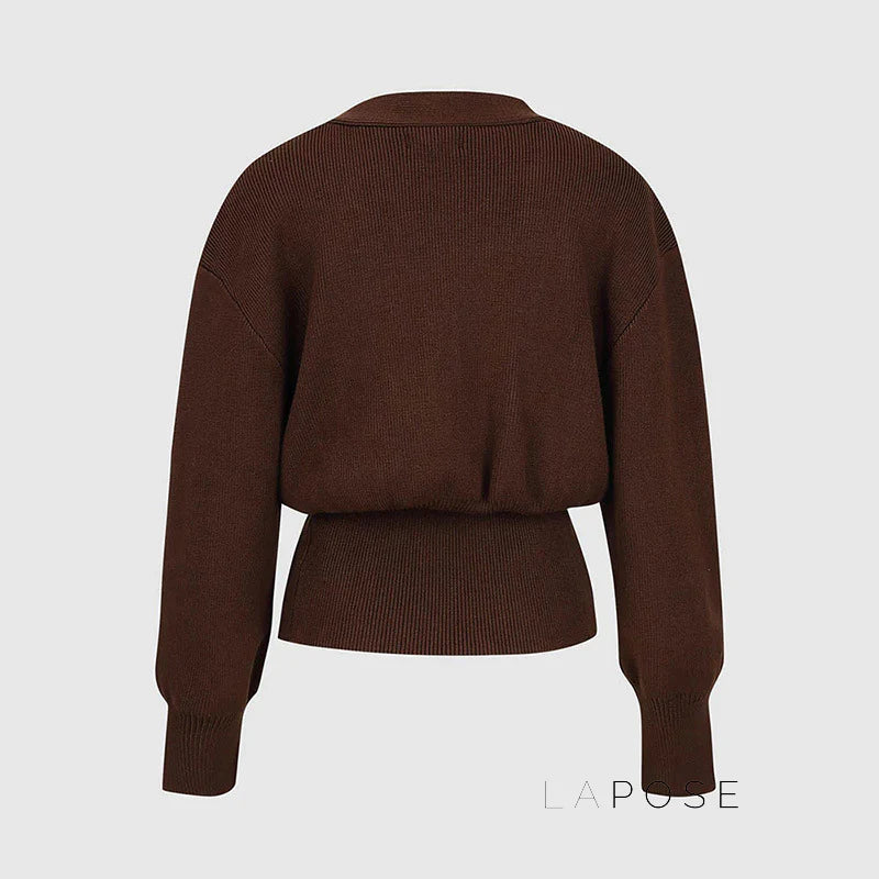 Caelyn Knitted V-neck Cardigan