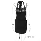 Cali Halter Ring Midi Dress