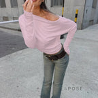 Calista Off Shoulder Knit Top