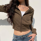Carlynn Striped Bomber Jacket