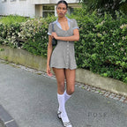Carmyn Polo Patchwork Mini Dress