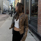 Carter Distressed Leather Jacket