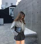 Caterina Cropped Cape Jacket