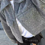Caterina Cropped Cape Jacket