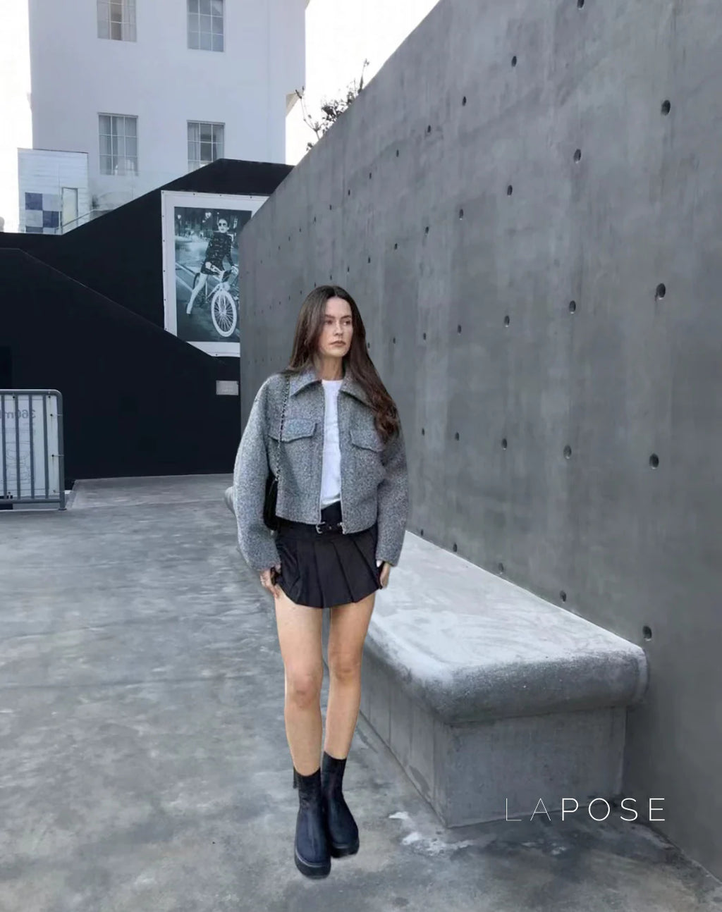 Caterina Cropped Cape Jacket