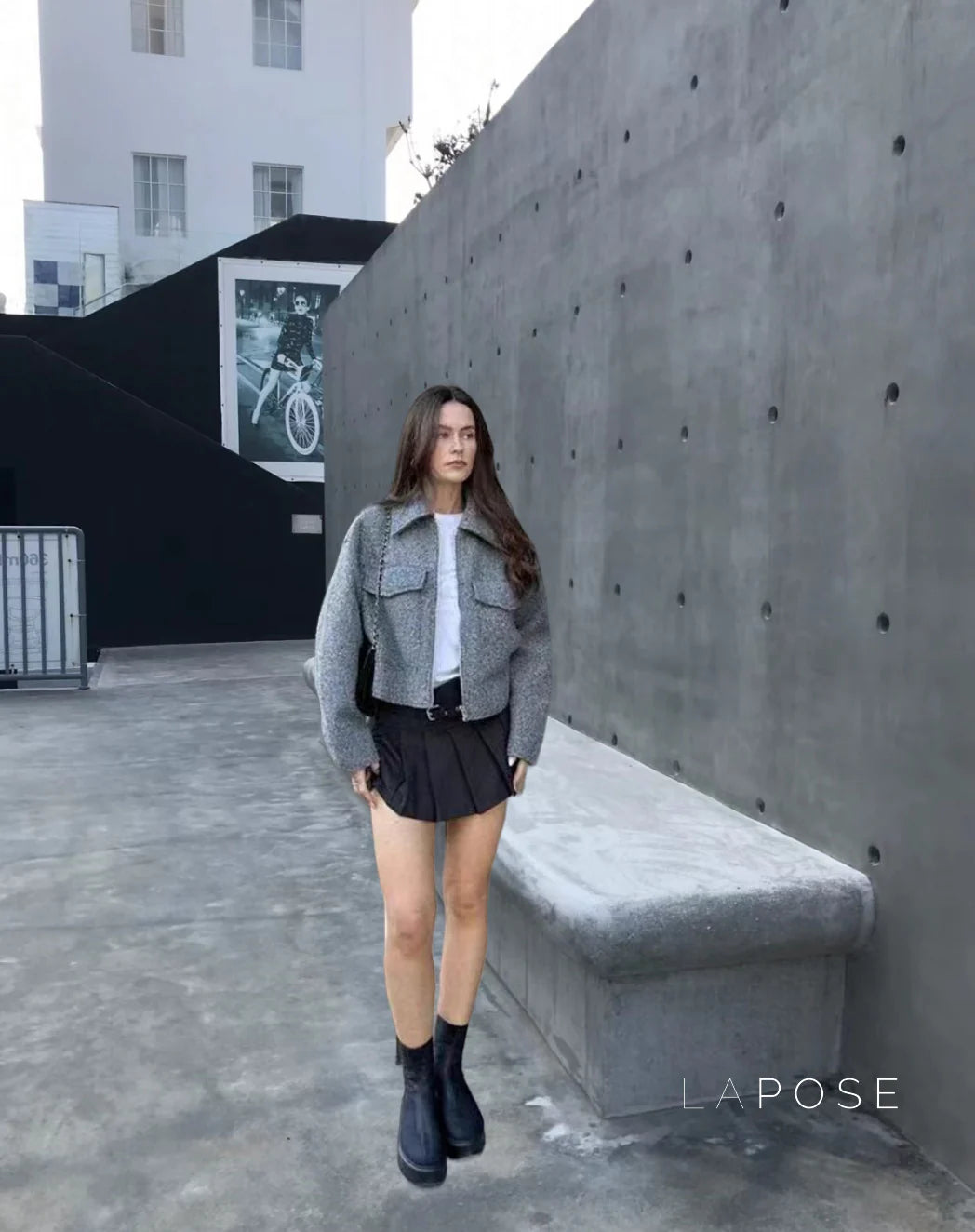 Caterina Cropped Cape Jacket