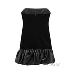 Catherine Velvet Backless Mini Dress