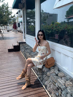 Chaya Strapless Floral Mini Dress