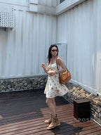 Chaya Strapless Floral Mini Dress