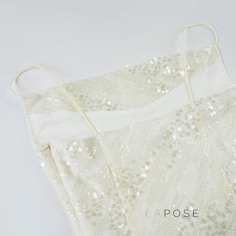 Chyna Sequin Cowl Neck Mini Dress