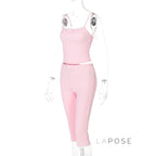 Ciara Lace Detail Pants Set
