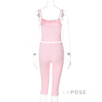 Ciara Lace Detail Pants Set