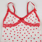Ciera Heart Print Lace Short Set