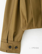 Cierra Pleated Cropped Windbreaker