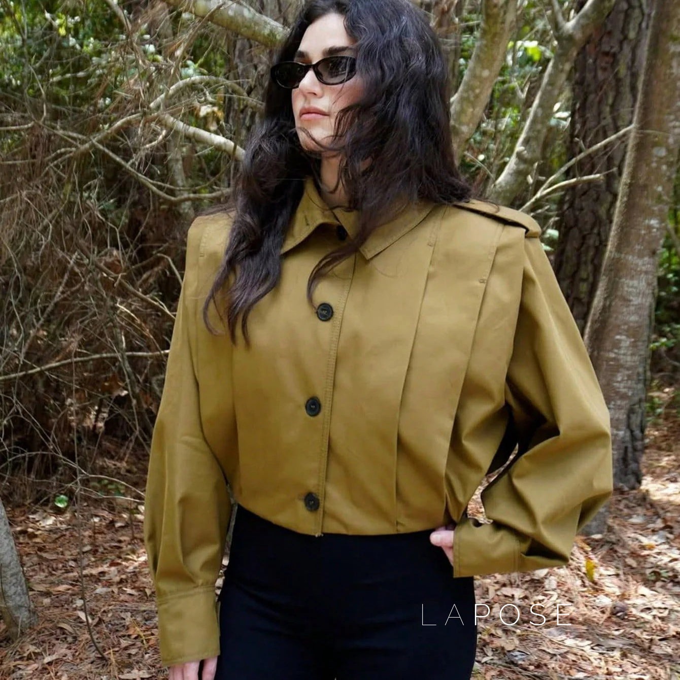 Cierra Pleated Cropped Windbreaker