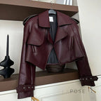 Cody Faux Leather Crop Jacket