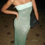 Collette Backless Sequin Gown