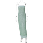 Collette Backless Sequin Gown